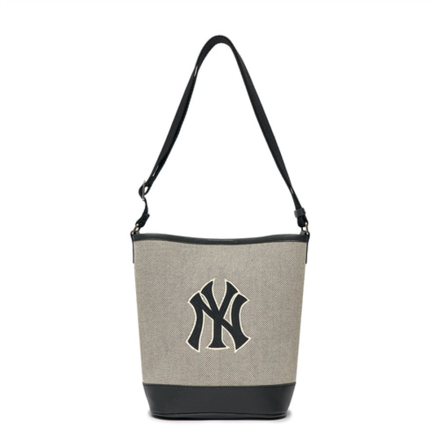 Bag MLB korea | Basic Big Logo Canvas Bucket Bag New York Yankees