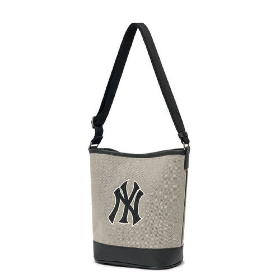 Bag MLB korea | Basic Big Logo Canvas Bucket Bag New York Yankees