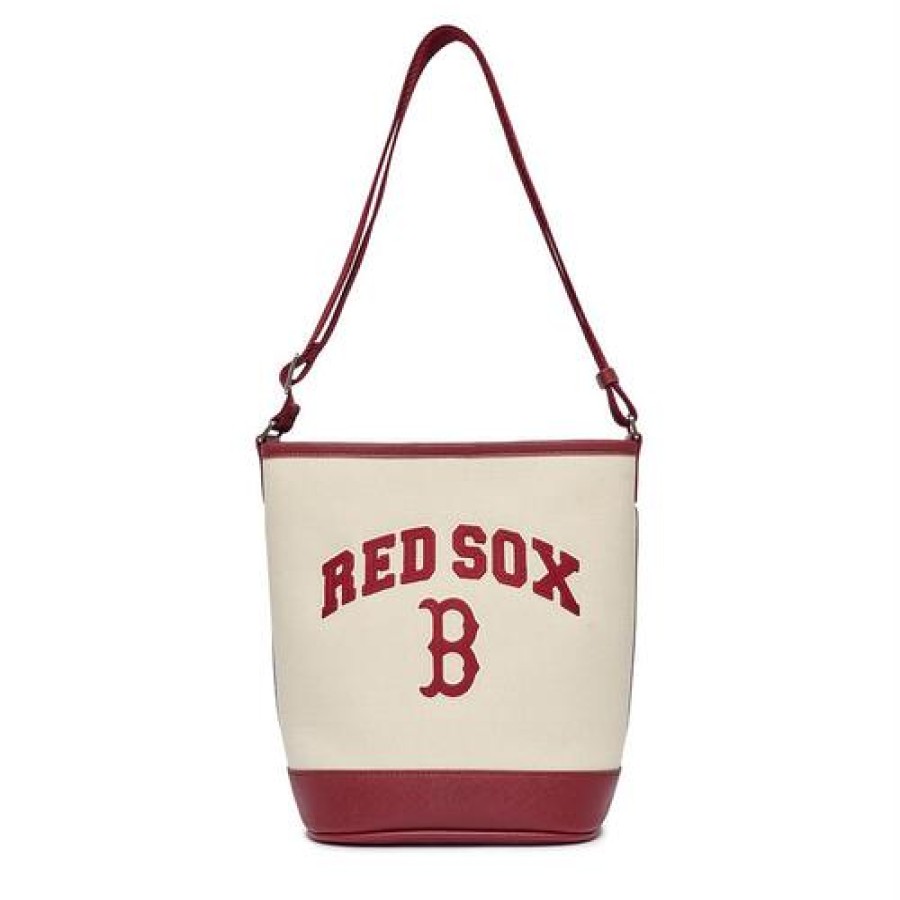 Bag MLB korea | Varsity Basic Canvas Bucket Bag Boston Red Sox