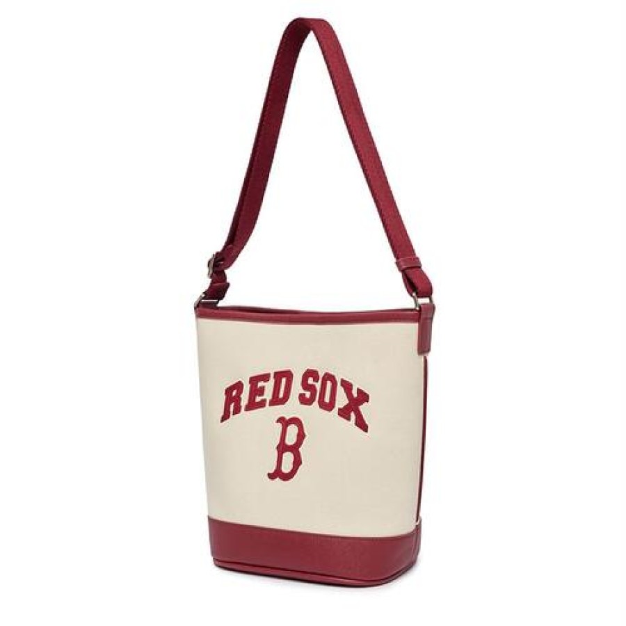 Bag MLB korea | Varsity Basic Canvas Bucket Bag Boston Red Sox