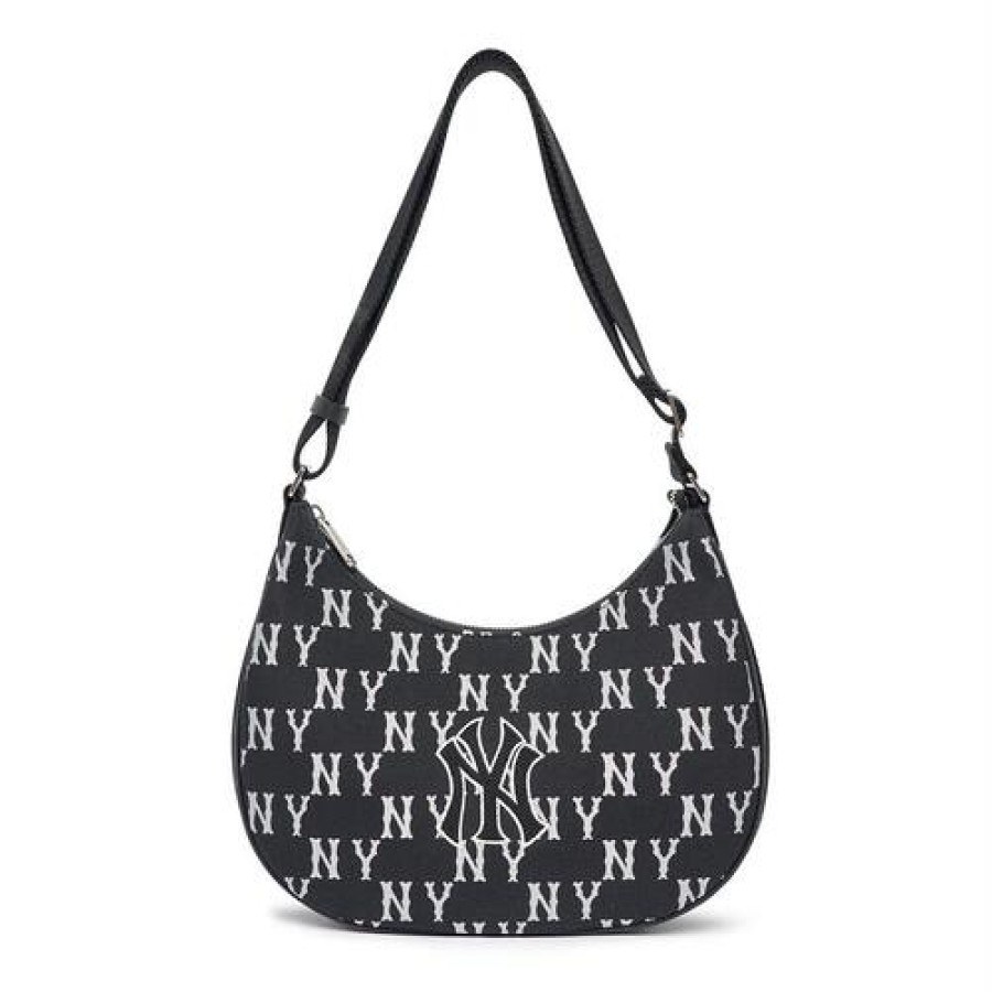 Bag MLB korea | Big Classic Monogram Jacquard L Hobo Bag New York Yankees