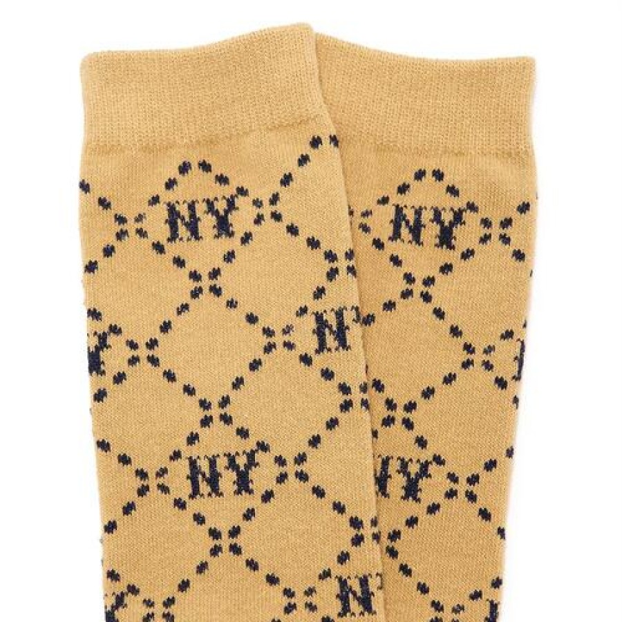 Kids MLB korea Others | [Kids] Dia Monogram Knee Socks New York Yankees