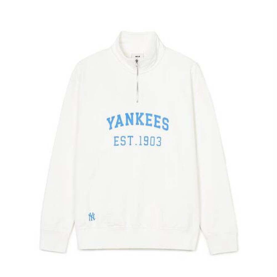 Apparel MLB korea Sweatshirts | Varsity Over Fit Half Zip Sweatshirts New York Yankees