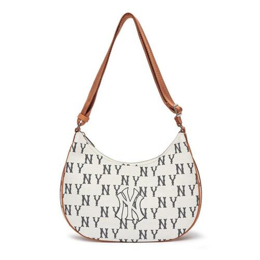 Bag MLB korea | Big Classic Monogram Jacquard L Hobo Bag New York Yankees