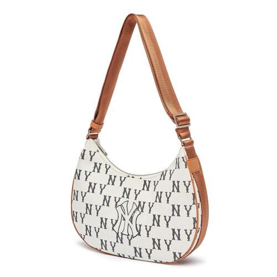 Bag MLB korea | Big Classic Monogram Jacquard L Hobo Bag New York Yankees