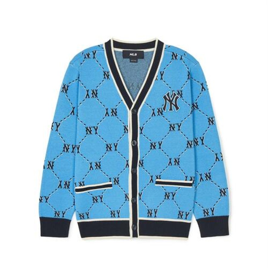 Kids MLB korea Sweaters | [Kids] Dia Monogram Cardigan New York Yankees