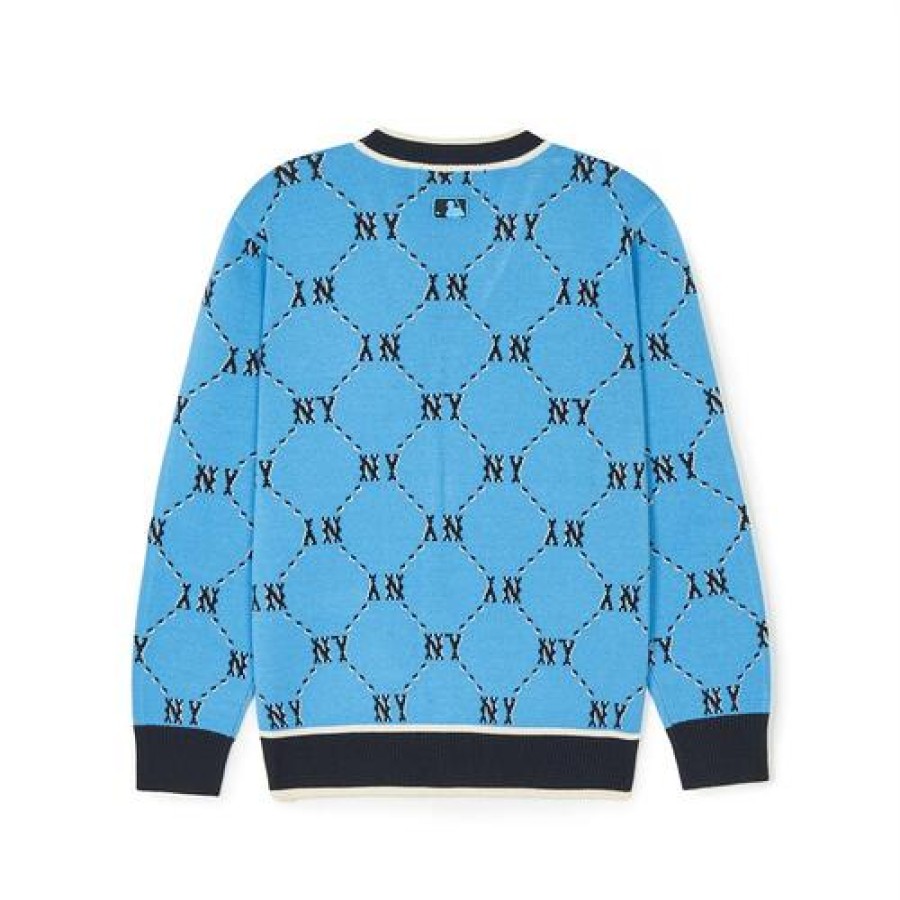 Kids MLB korea Sweaters | [Kids] Dia Monogram Cardigan New York Yankees