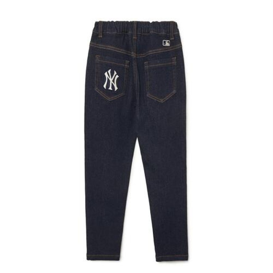 Kids MLB korea Pants | [Kids] Basic Brushed Denim Pants New York Yankees