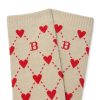 Acc MLB korea Socks | Heart Mid Socks Boston Redsox