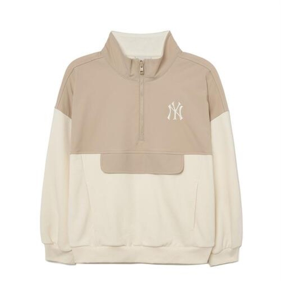 Kids MLB korea Sweatshirts | [Kids] Basic Woven Mixed Sweatshirt New York Yankees