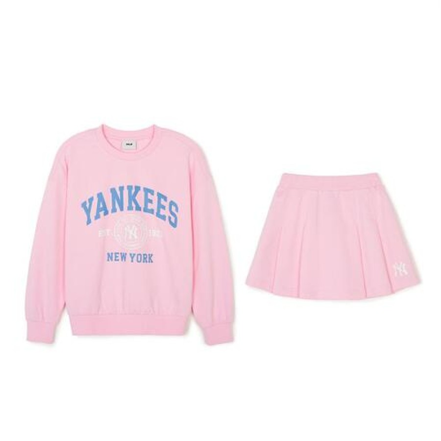 Kids MLB korea Sweatshirts | [Kids] Varsity Girl`S Mtm Set-Up New York Yankees