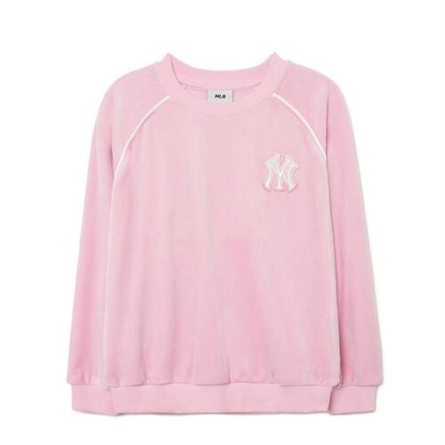 Kids MLB korea Sweatshirts | [Kids] Girl`S Basic Brushed Velour Sweatshirt New York Yankees