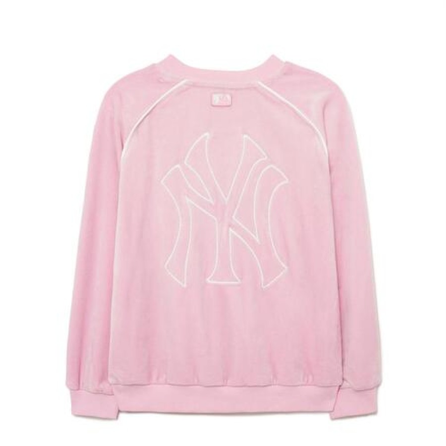 Kids MLB korea Sweatshirts | [Kids] Girl`S Basic Brushed Velour Sweatshirt New York Yankees