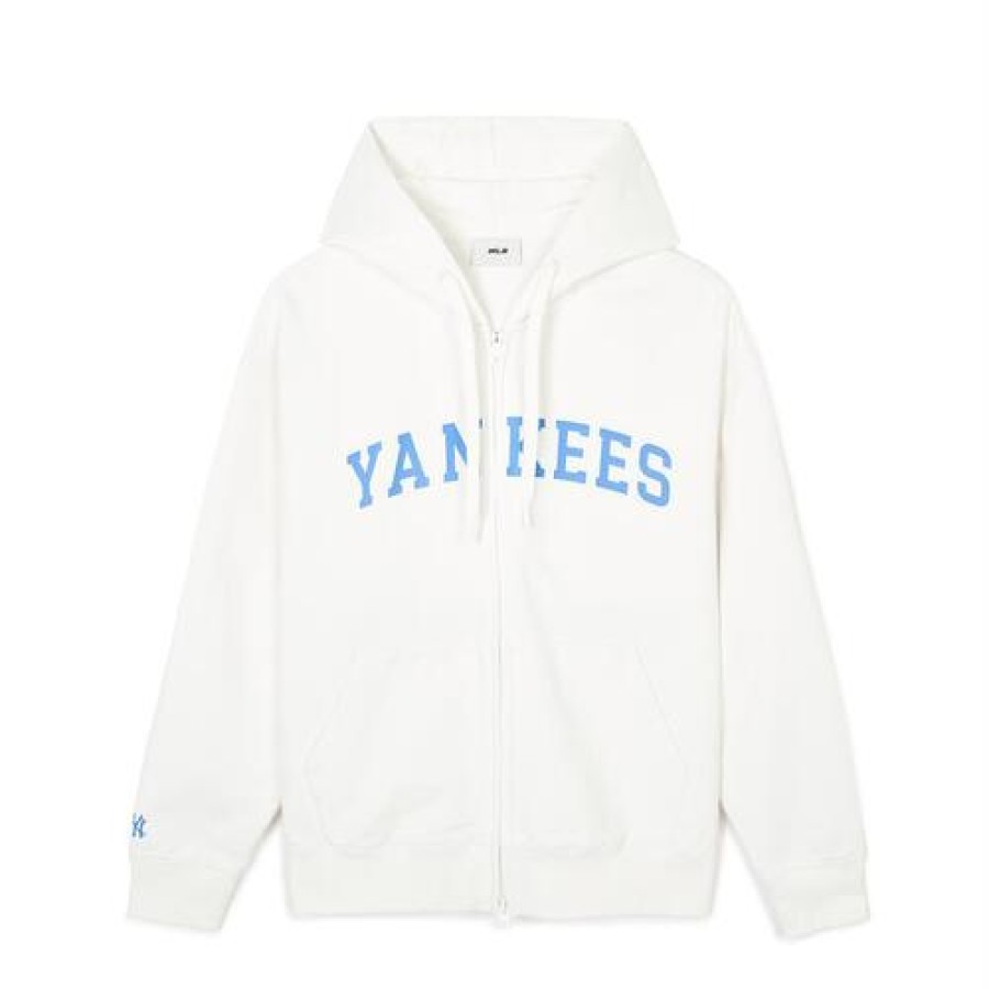 Apparel MLB korea Full-Zip Hoodies | Varsity Front Graphic Overfit Hood Zip-Up New York Yankees