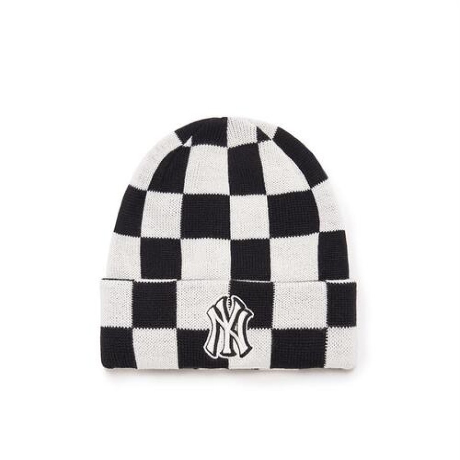 Kids MLB korea Beanies/Hats | [Kids] Checkboard Beanie New York Yankees