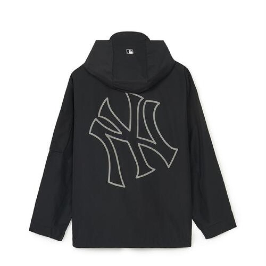 Apparel MLB korea Windbreakers | Gorpcore Reflective Big Logo Windbreaker (Set) New York Yankees