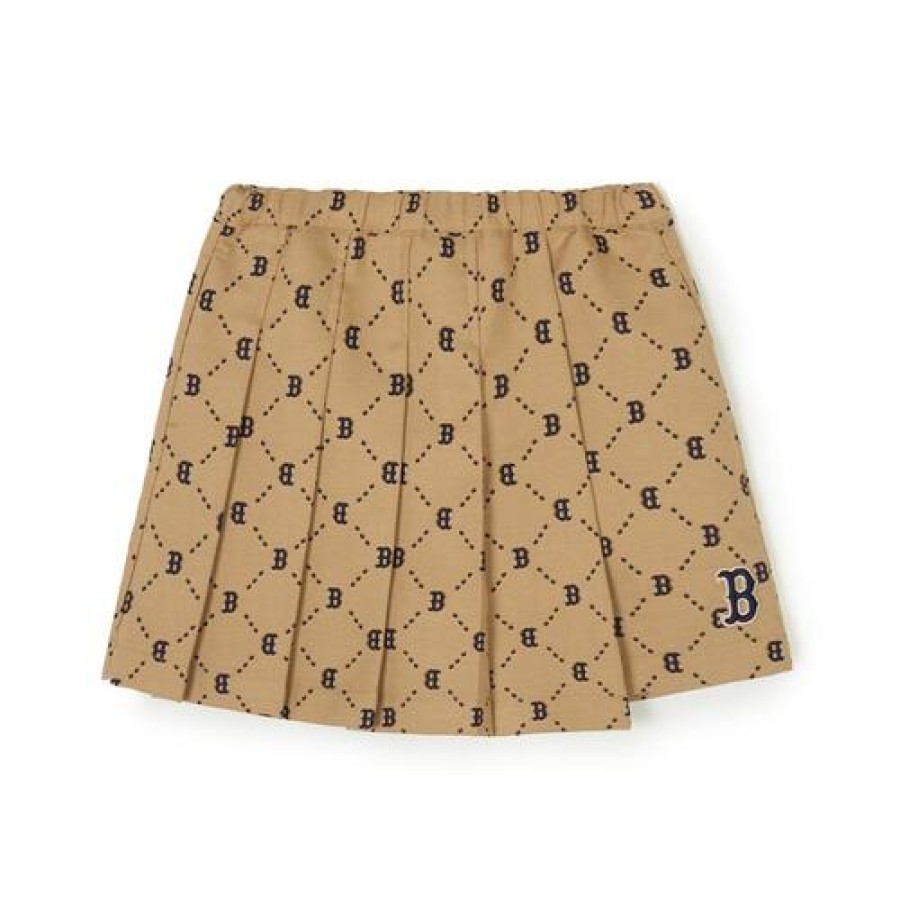 Kids MLB korea Skirts | [Kids] Dia Monogram Woven Skort Boston Red Sox