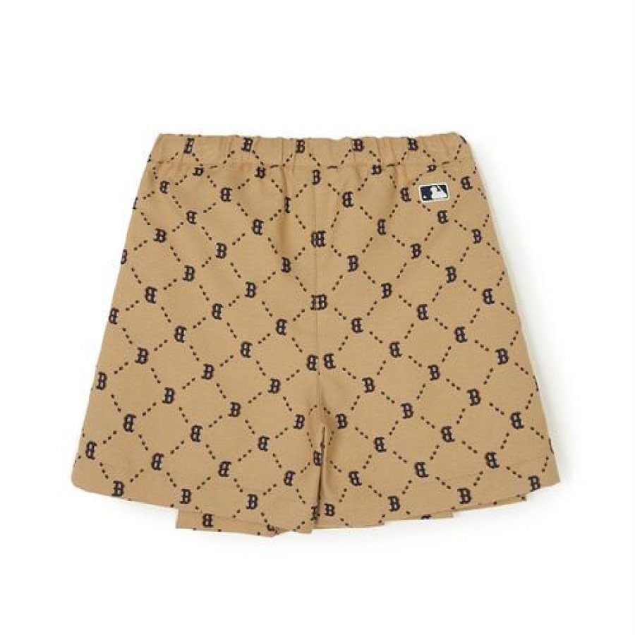 Kids MLB korea Skirts | [Kids] Dia Monogram Woven Skort Boston Red Sox