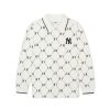 Kids MLB korea T-Shirts | [Kids] Dia Monogram Pique T-Shirt(Long Sleeves) New York Yankees