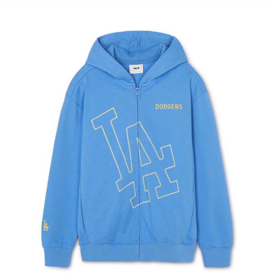 Kids MLB korea Hoodies | [Kids] Basic Big Logo Zip-Up Hoodie Los Angeles Dodgers