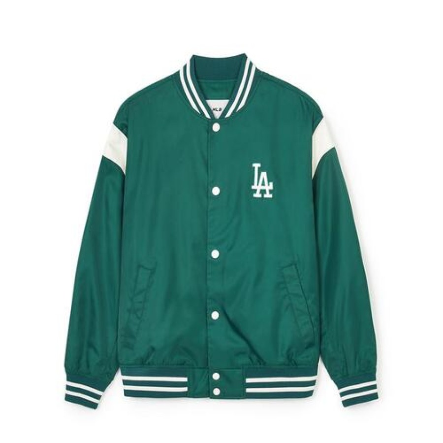 Apparel MLB korea Varsity Jackets | Nylon Basic Shoulder-Blocking Varsity Jacket(Single-Layer) Los Angeles Dodgers