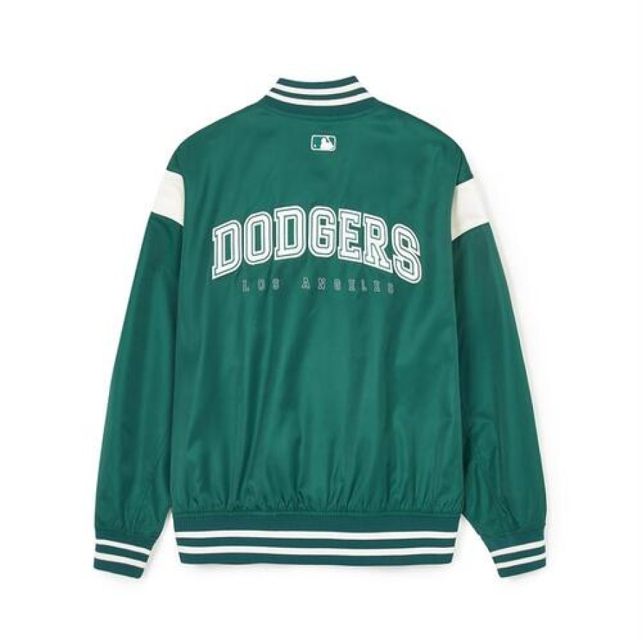 Apparel MLB korea Varsity Jackets | Nylon Basic Shoulder-Blocking Varsity Jacket(Single-Layer) Los Angeles Dodgers