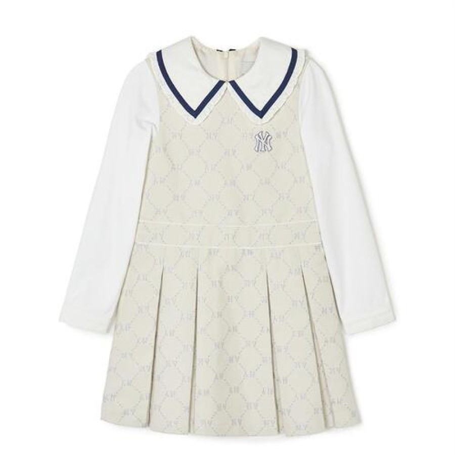 Kids MLB korea Skirts | [Kids] Dia Monogram Dress New York Yankees