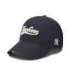 Cap MLB korea Un_Structure | Cursive Logo Denim-Like Unstructured Ball Cap New York Yankees