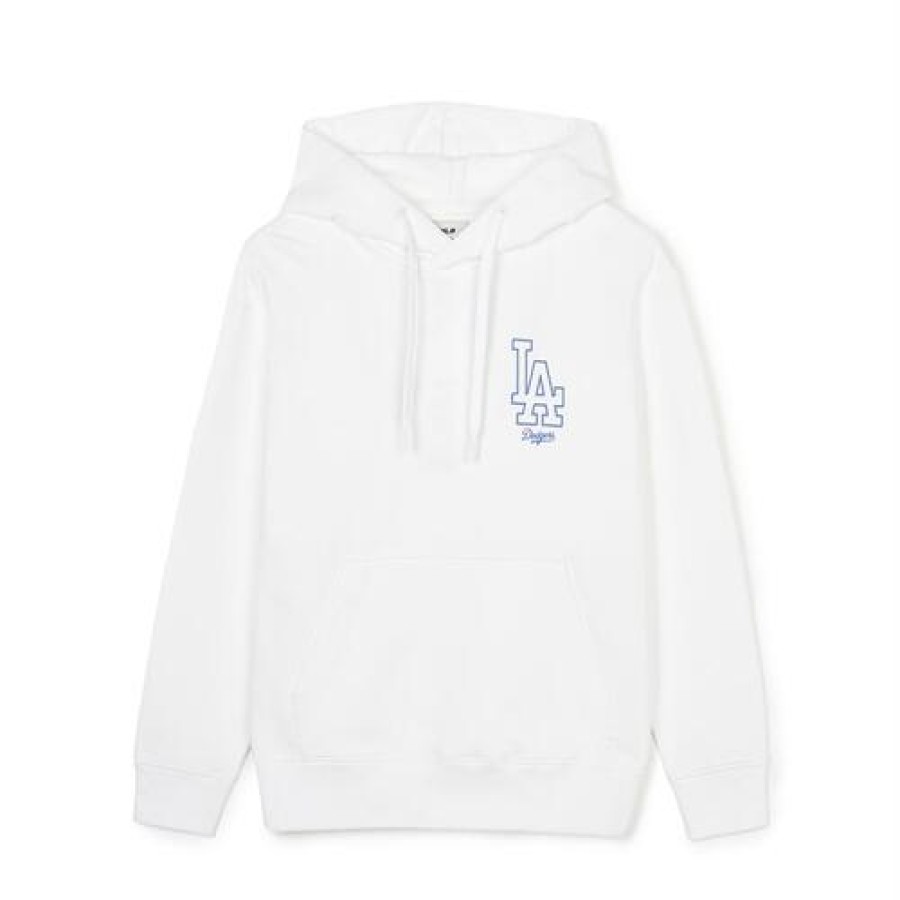 Apparel MLB korea Hoodies | Basic Mega Logo Overfit Hoodie Los Angeles Dodgers