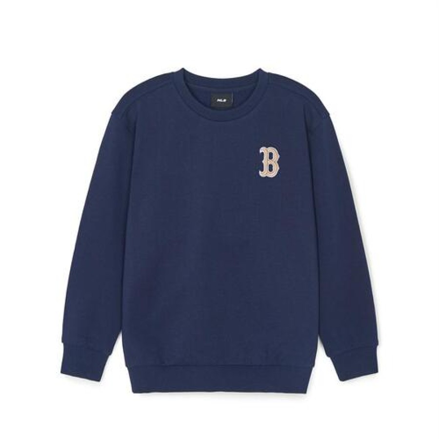 Kids MLB korea Sweatshirts | [Kids] Dia Monogram Applique Sweatshirt Boston Red Sox