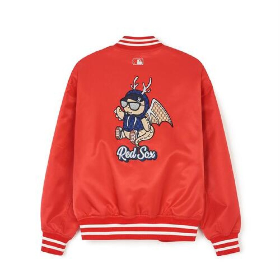 Apparel MLB korea Varsity Jackets | Dragon Varsity Jacket Boston Redsox