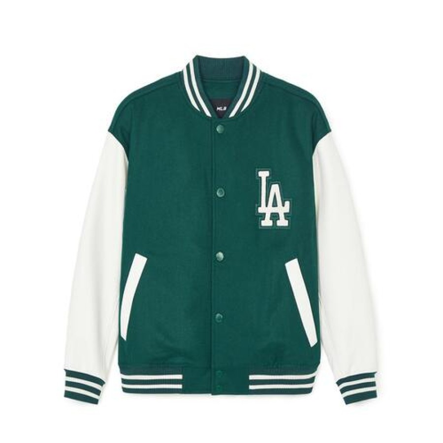 Apparel MLB korea Varsity Jackets | Wool Basic Varsity Jacket Los Angeles Dodgers