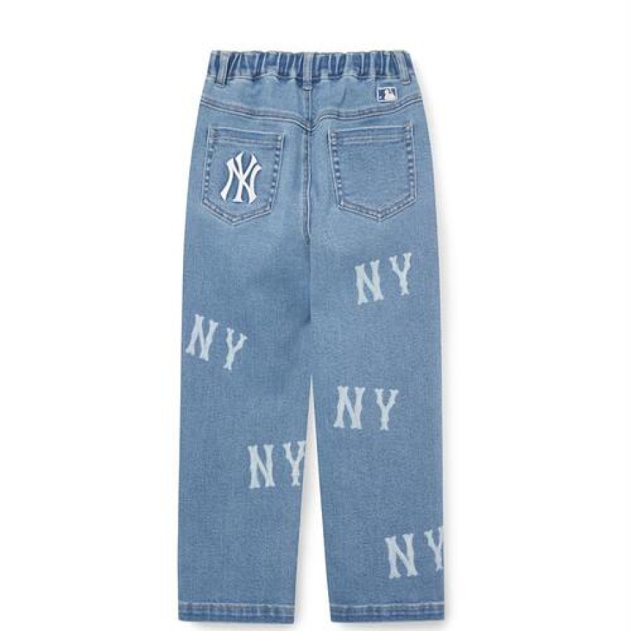 Kids MLB korea Pants | [Kids] Classic Monogram Ny Denim Pants New York Yankees