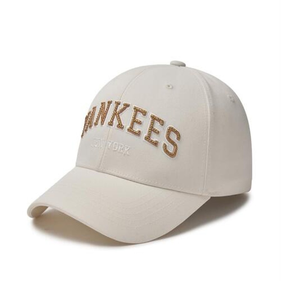 Cap MLB korea Structure | Premium Varsity Lettering Logo Structured Ball Cap New York Yankees