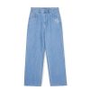 Apparel MLB korea Pants | [Wms] Women`S Basic Medium Logo Wide Denim Pants New York Yankees