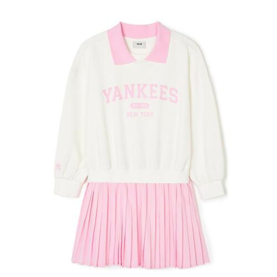 Kids MLB korea Dresses | [Kids] Varsity Sweatshirt Dress New York Yankees