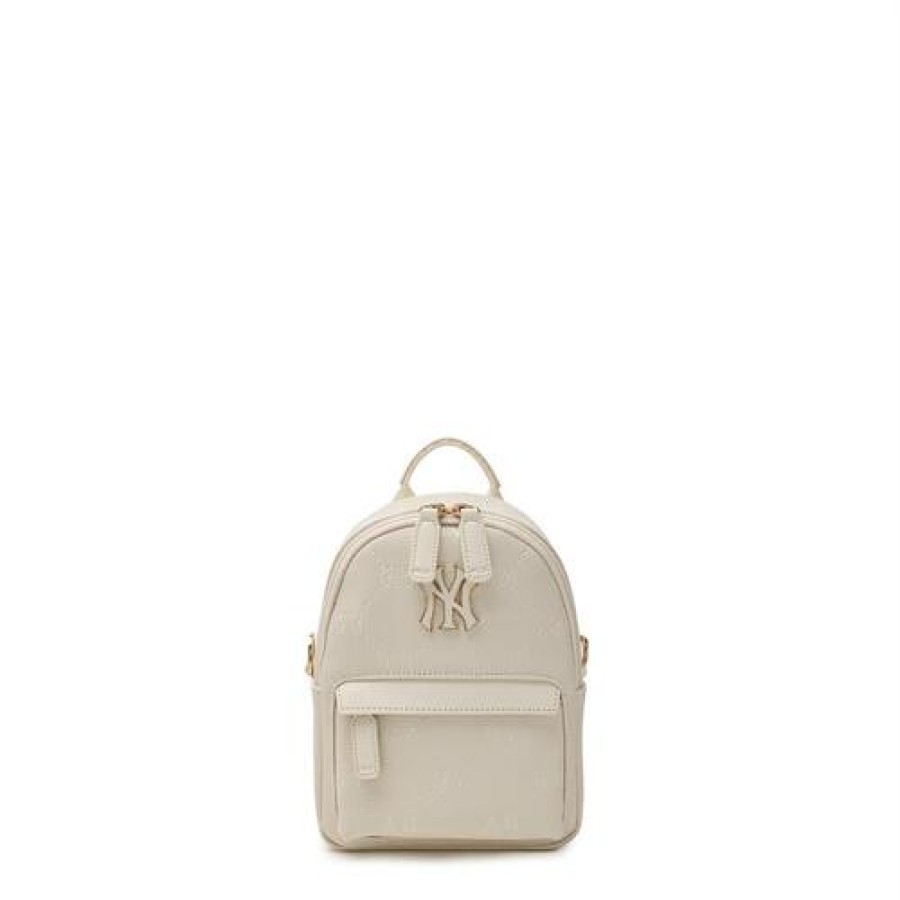 Kids MLB korea Bags | [Kids] Dia Monogram Pu Mini Backpack New York Yankees