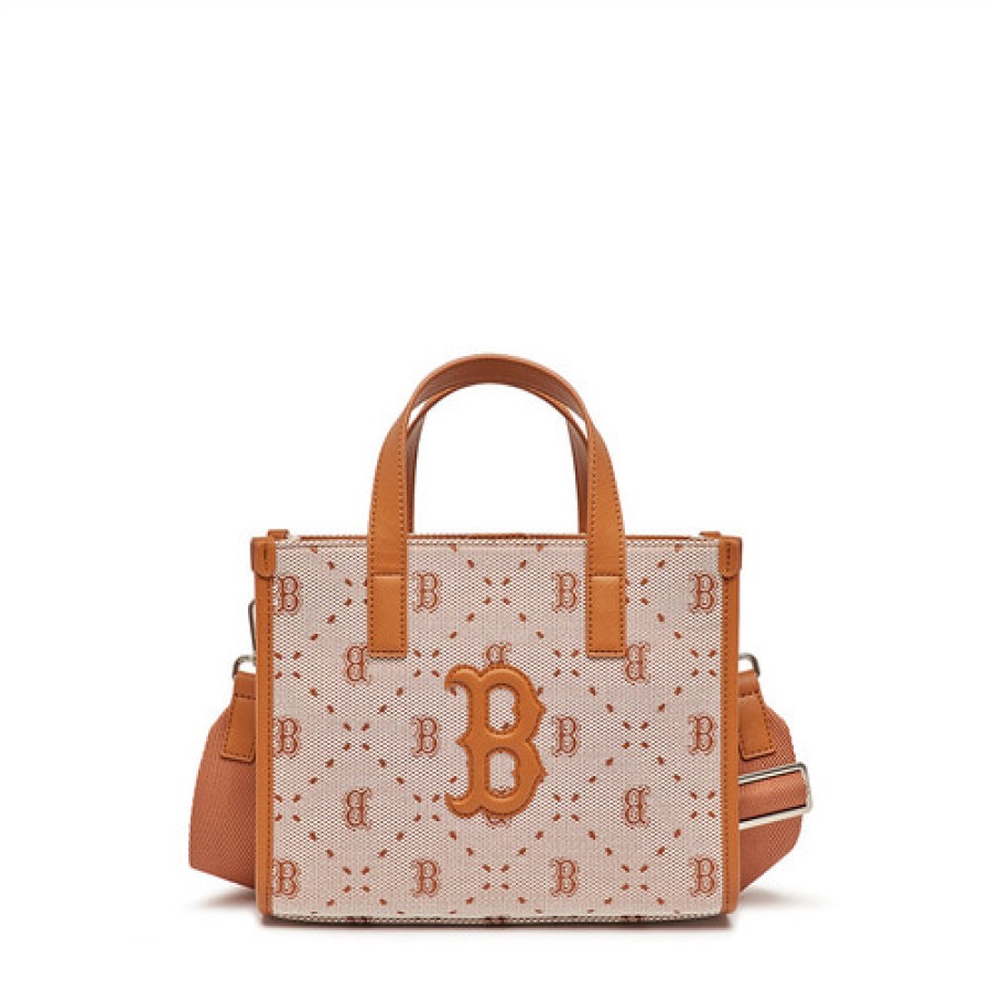 Bag MLB korea | Big Dia Monogram Jacquard S Tote Bag Boston Red Sox