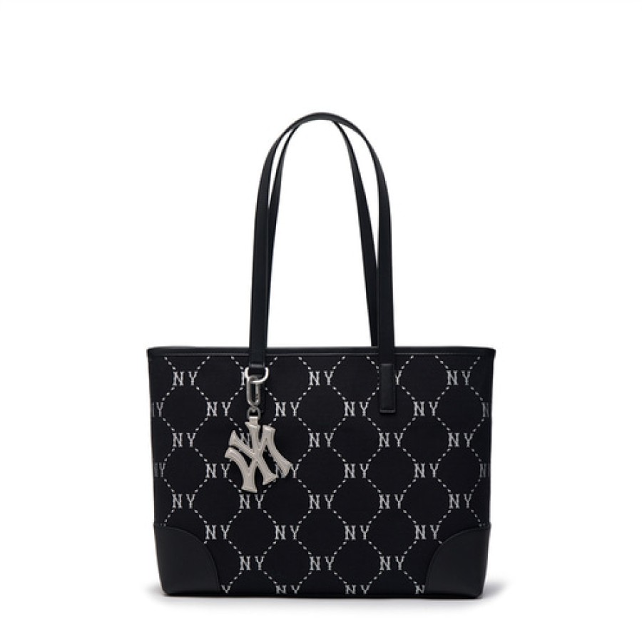 Bag MLB korea | Dia Monogram Jacquard Large Tote Bag New York Yankees