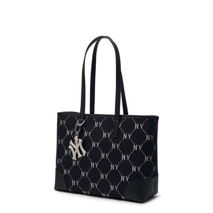 Bag MLB korea | Dia Monogram Jacquard Large Tote Bag New York Yankees