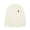 Kids MLB korea T-Shirts | [Kids] Dia Monogram Pique T-Shirt(Long Sleeves) Boston Red Sox