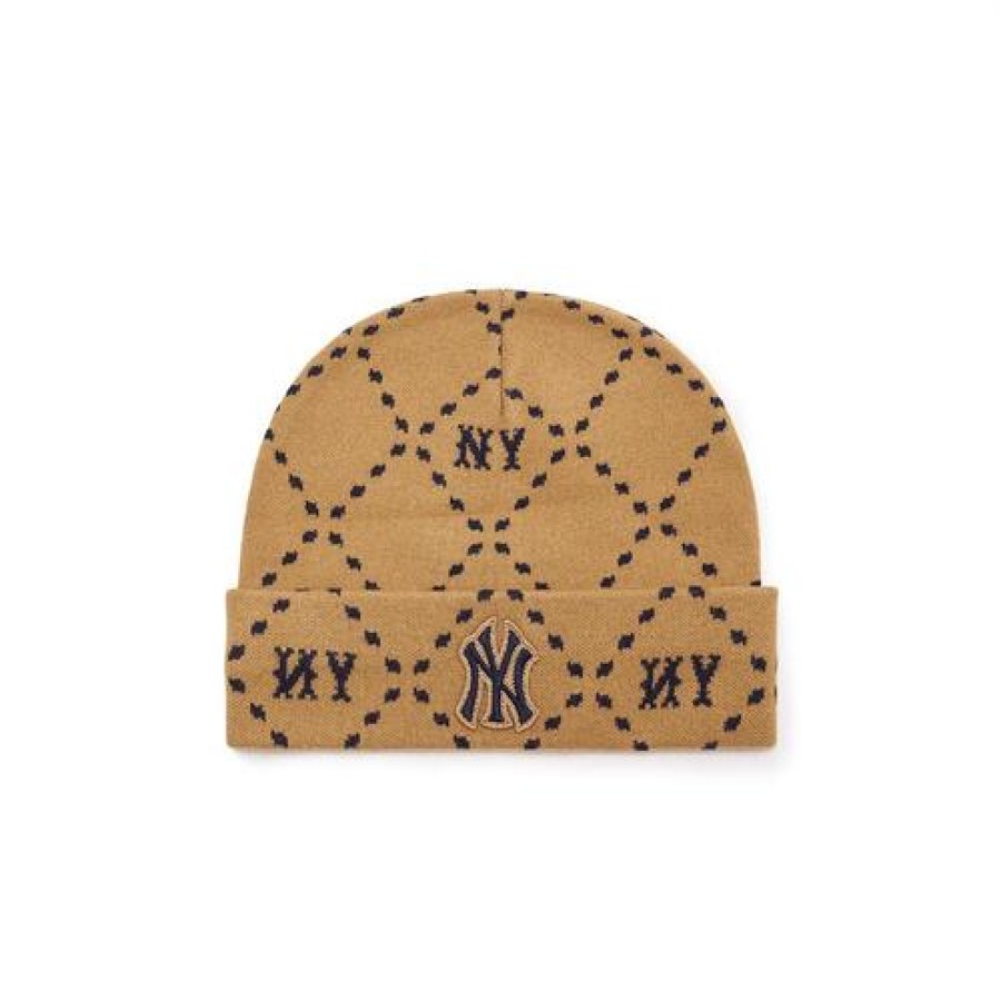 Kids MLB korea Beanies/Hats | [Kids] Dia Monogram Jqd Beanie New York Yankees