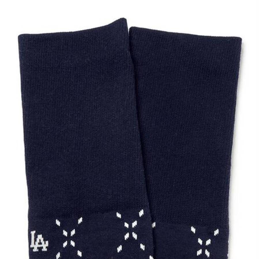 Acc MLB korea Socks | Premium Dia Monogram Over Knee Socks Los Angeles Dodgers