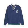 Apparel MLB korea Sweaters | Varsity V-Neck Sweater Pullover Boston Redsox