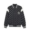 Apparel MLB korea Varsity Jackets | Dia Monogram Jersey Jqd Shoulder-Block Varsity Jacket New York Yankees