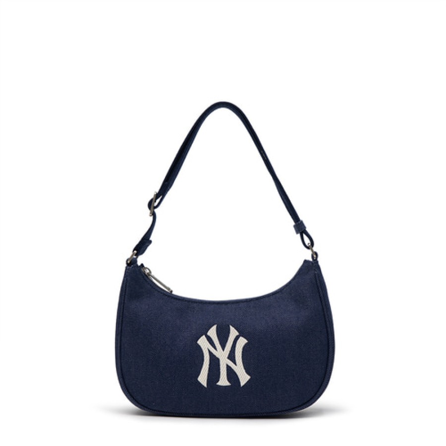 Bag MLB korea | Denim Hobo Bag New York Yankees