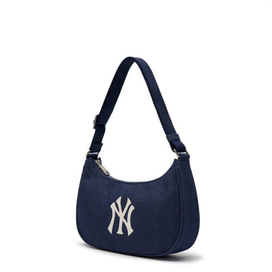 Bag MLB korea | Denim Hobo Bag New York Yankees