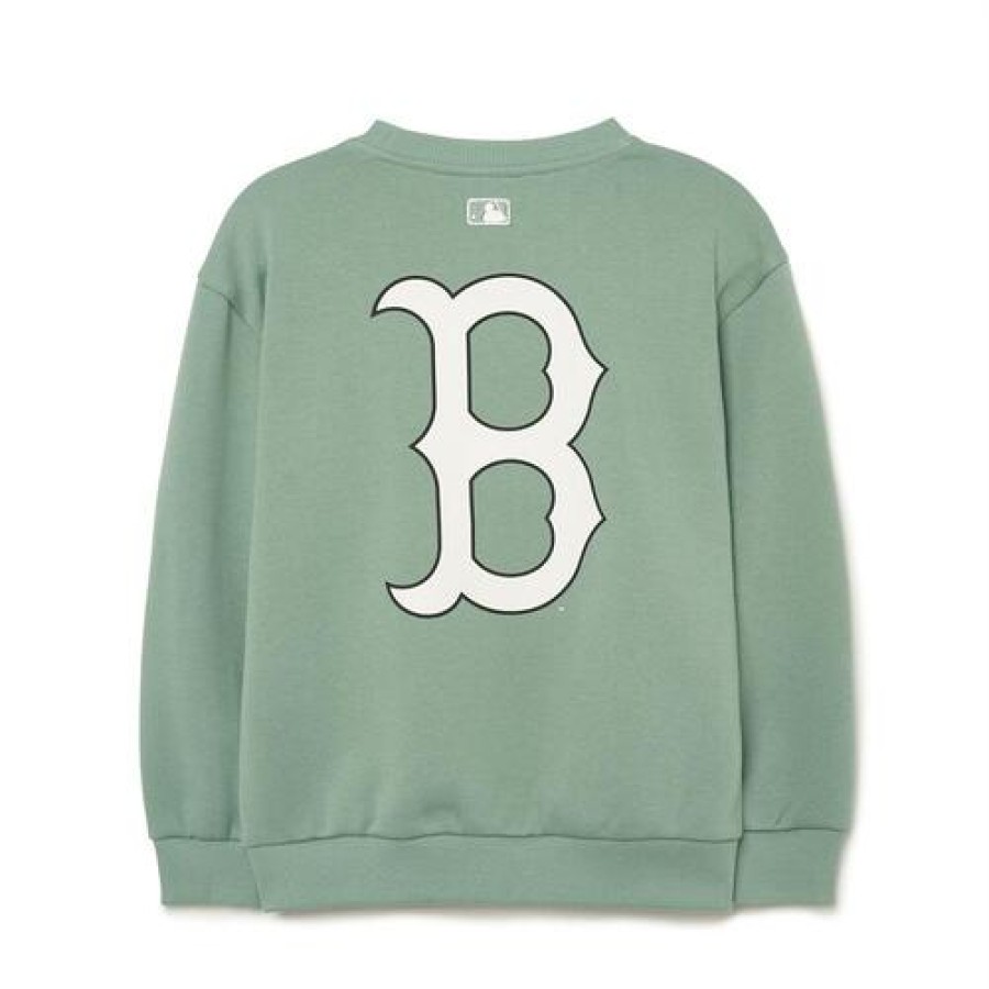 Kids MLB korea Sweatshirts | [Kids] Basic Big Logo Brushed Sweatshirt Boston Red Sox