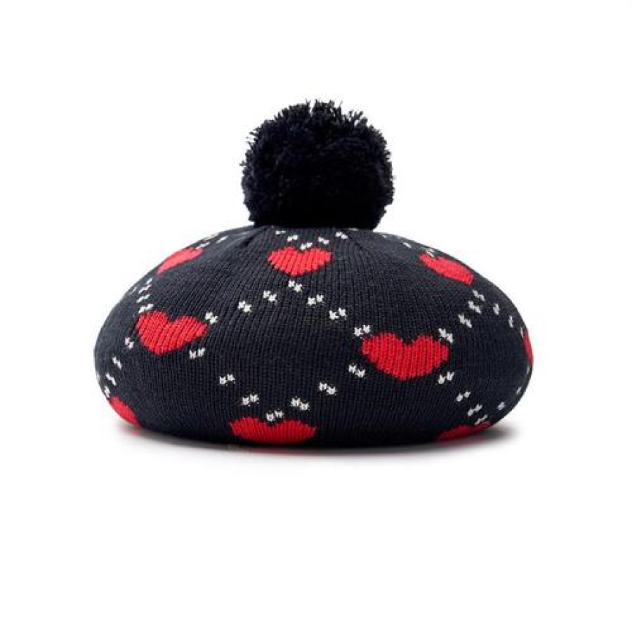 Kids MLB korea Beanies/Hats | [Kids] Heart Jqd Knit Beret New York Yankees