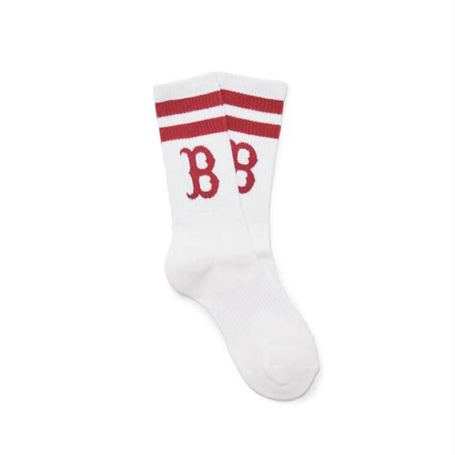 Acc MLB korea Socks | Big Logo Stripe Socks Boston Red Sox